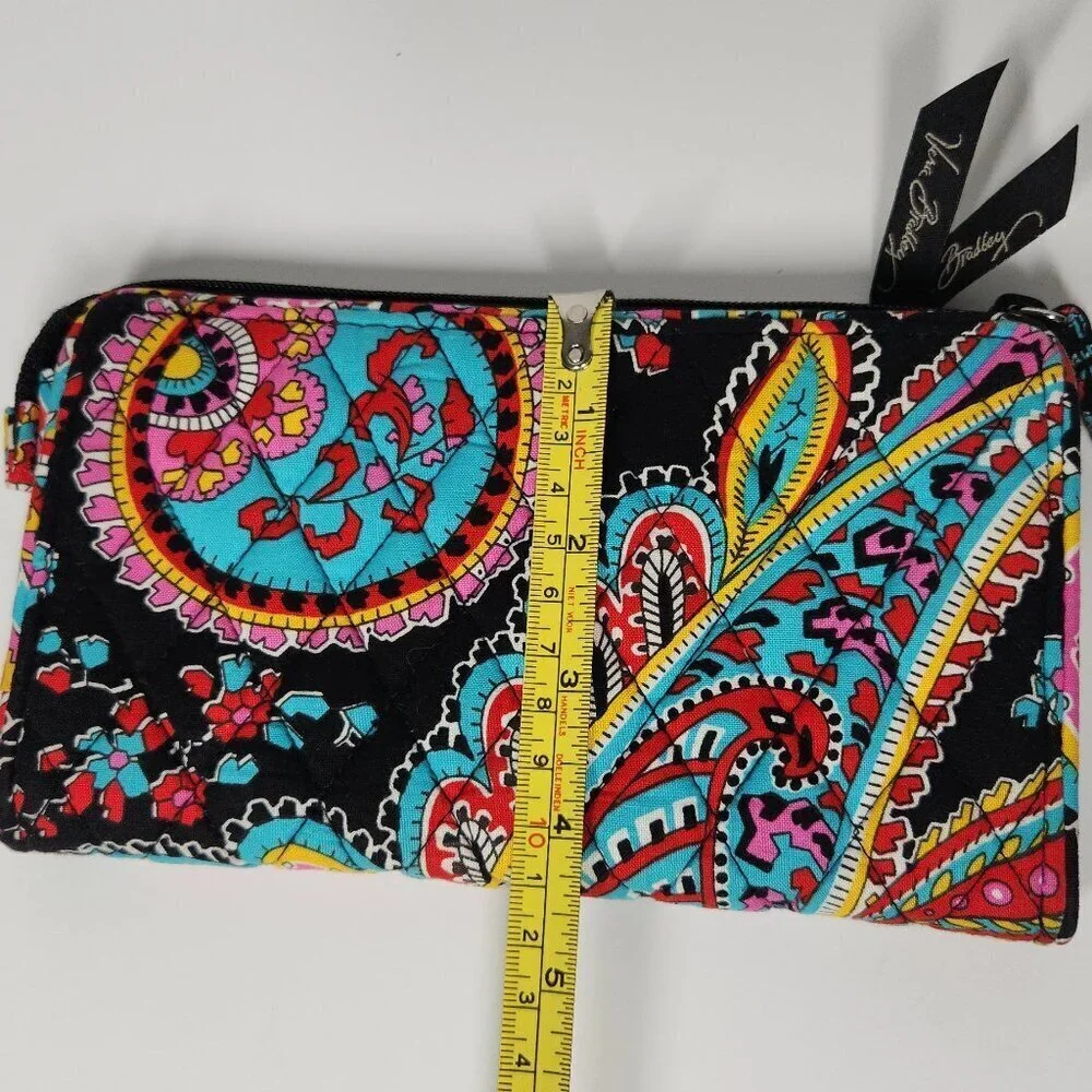 Vera Bradley Parisian Paisly and Floral Wristlet Wallet
